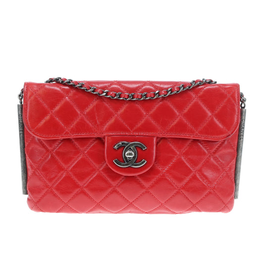 Chanel Soft Boy Flap Bag Red Glazed Calfskin 2013/14