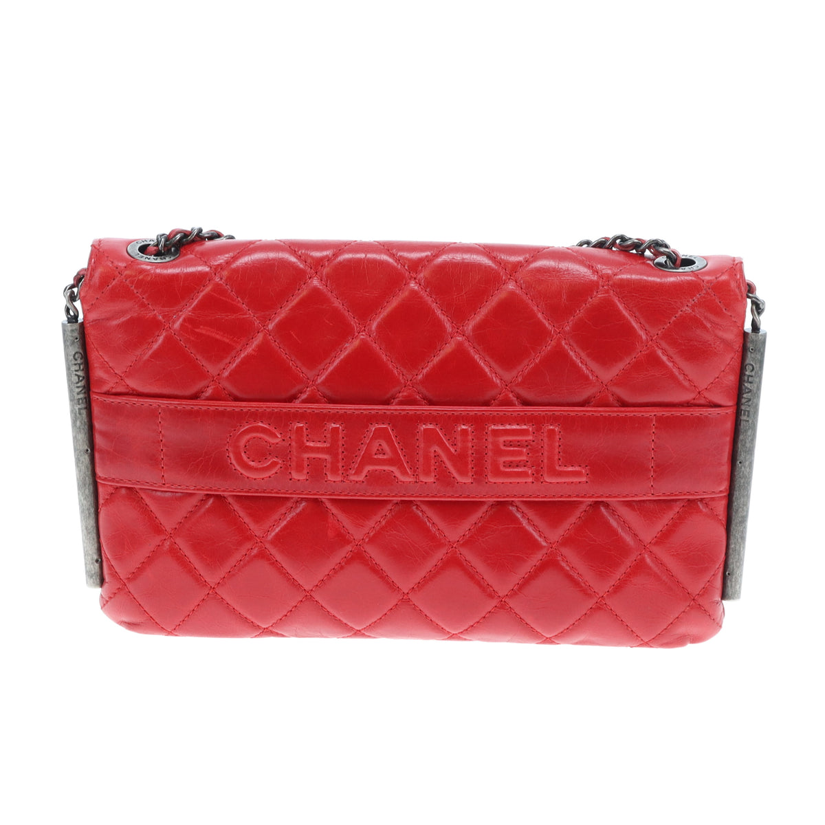 Chanel Soft Boy Flap Bag Red Glazed Calfskin 2013/14