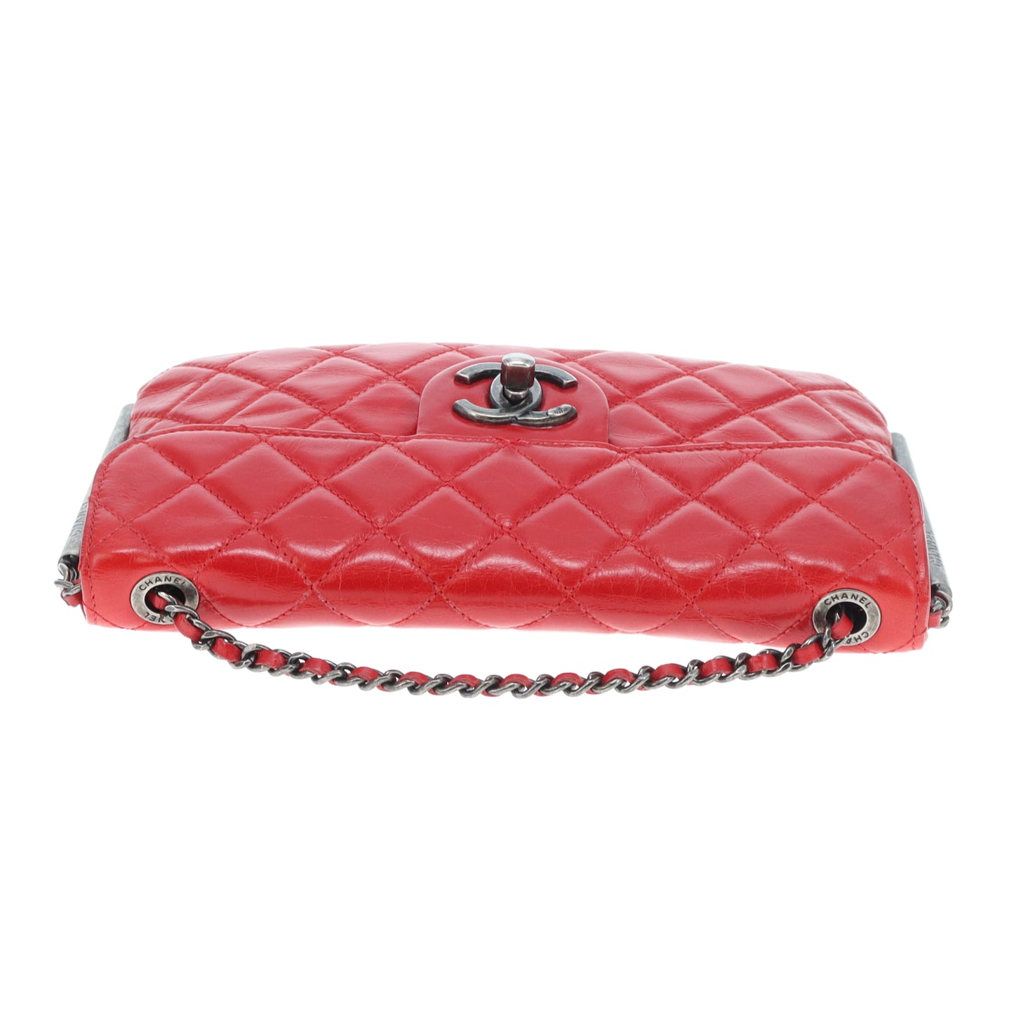 Chanel Soft Boy Flap Bag Red Glazed Calfskin 2013/14