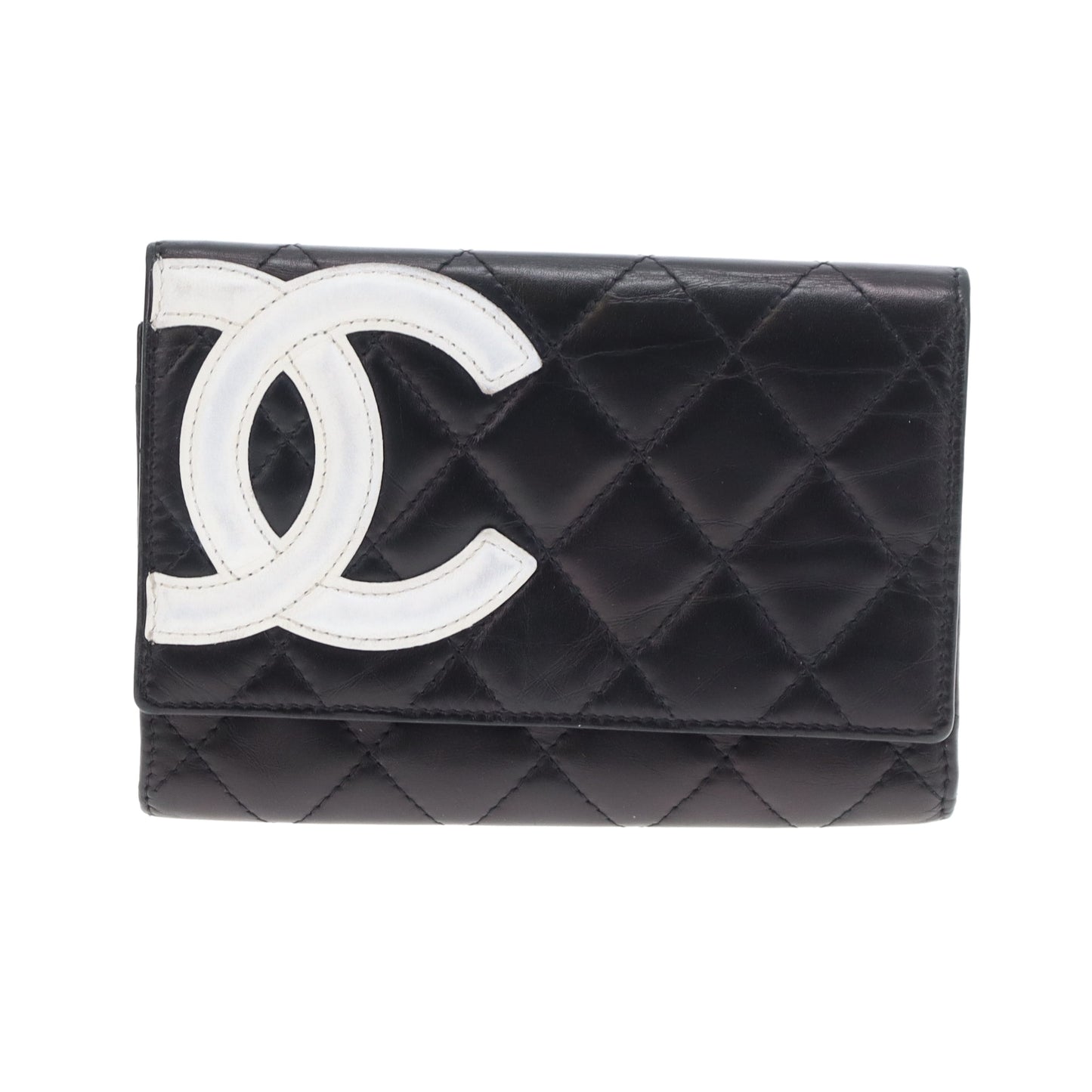 Chanel Cambon Flap Wallet Black/White 2009/10