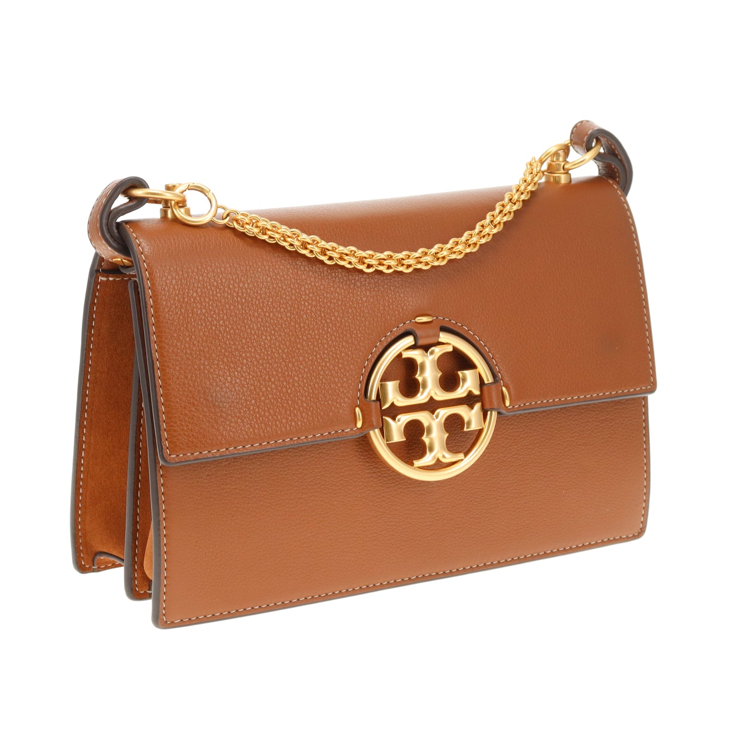 Tory Burch Miller Shoulder Bag Brown
