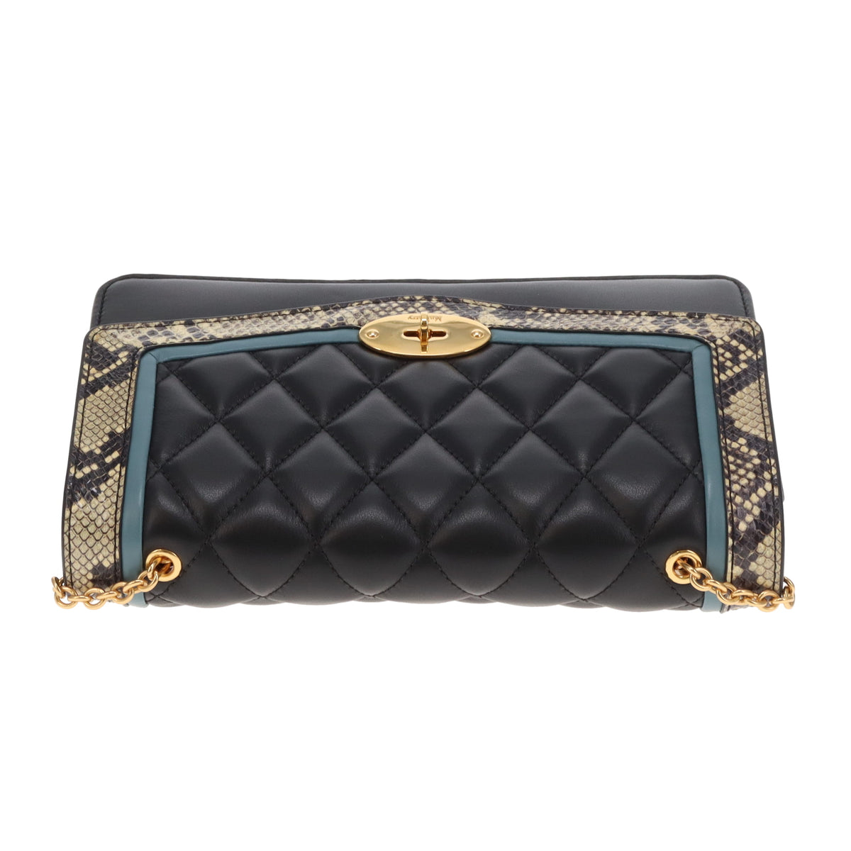 Mulberry Darley Medium Quilted Smooth Calf & Snake