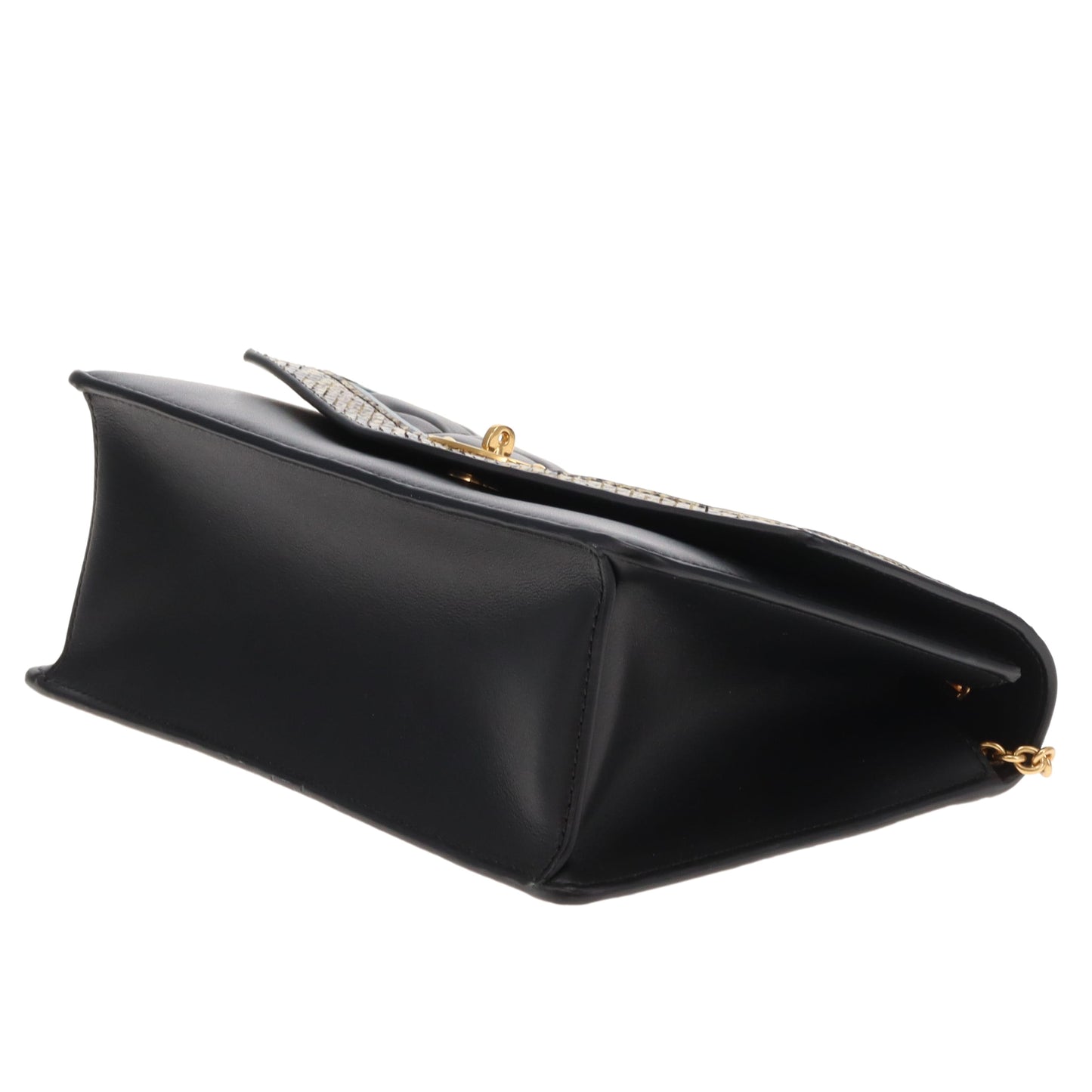 Mulberry Darley Medium Quilted Smooth Calf & Snake