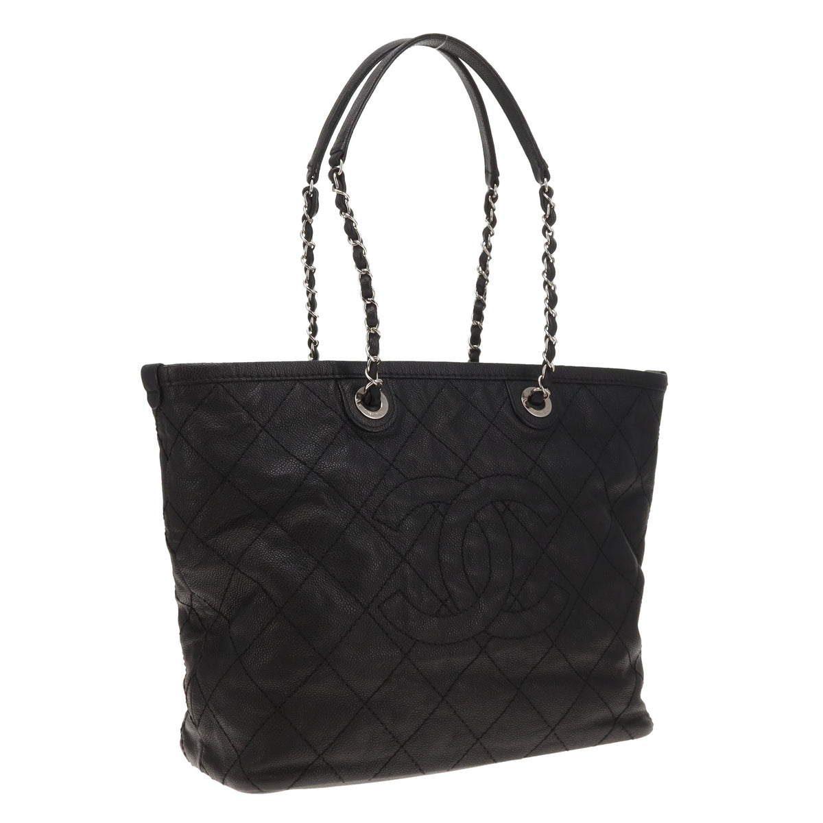 Chanel Daily Shopping Tote Black SHW 2014/15