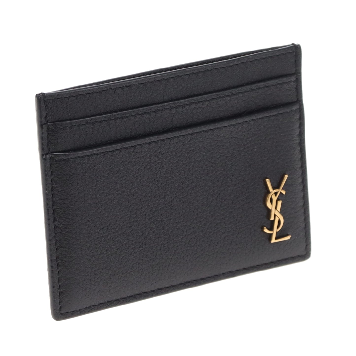 Saint Laurent Cassandre Card Holder Black