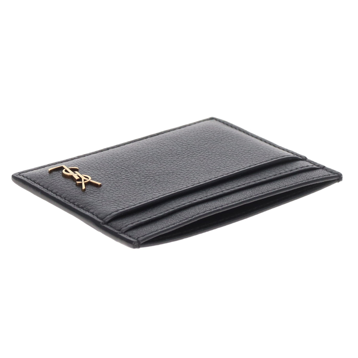 Saint Laurent Cassandre Card Holder Black