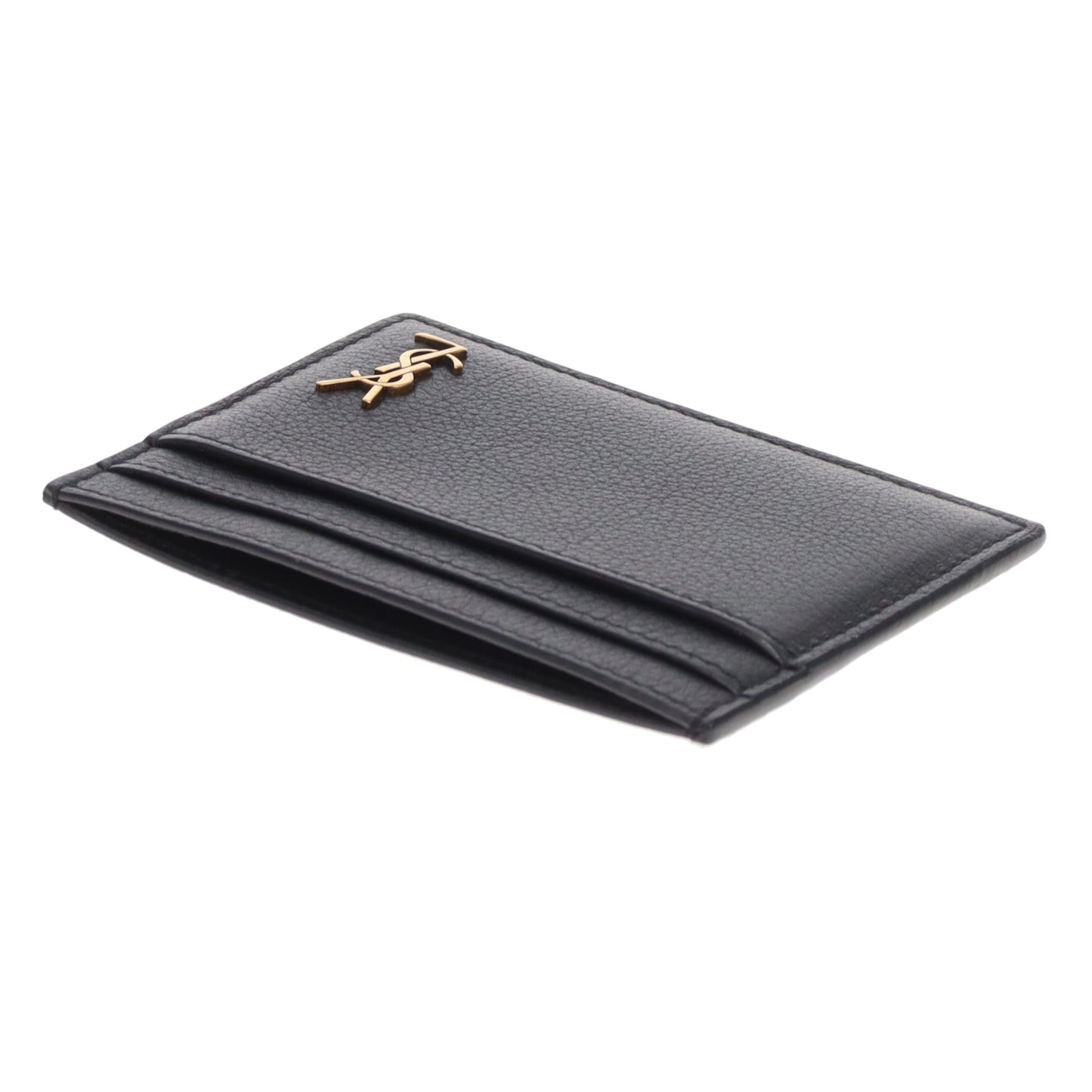 Saint Laurent Cassandre Card Holder Black