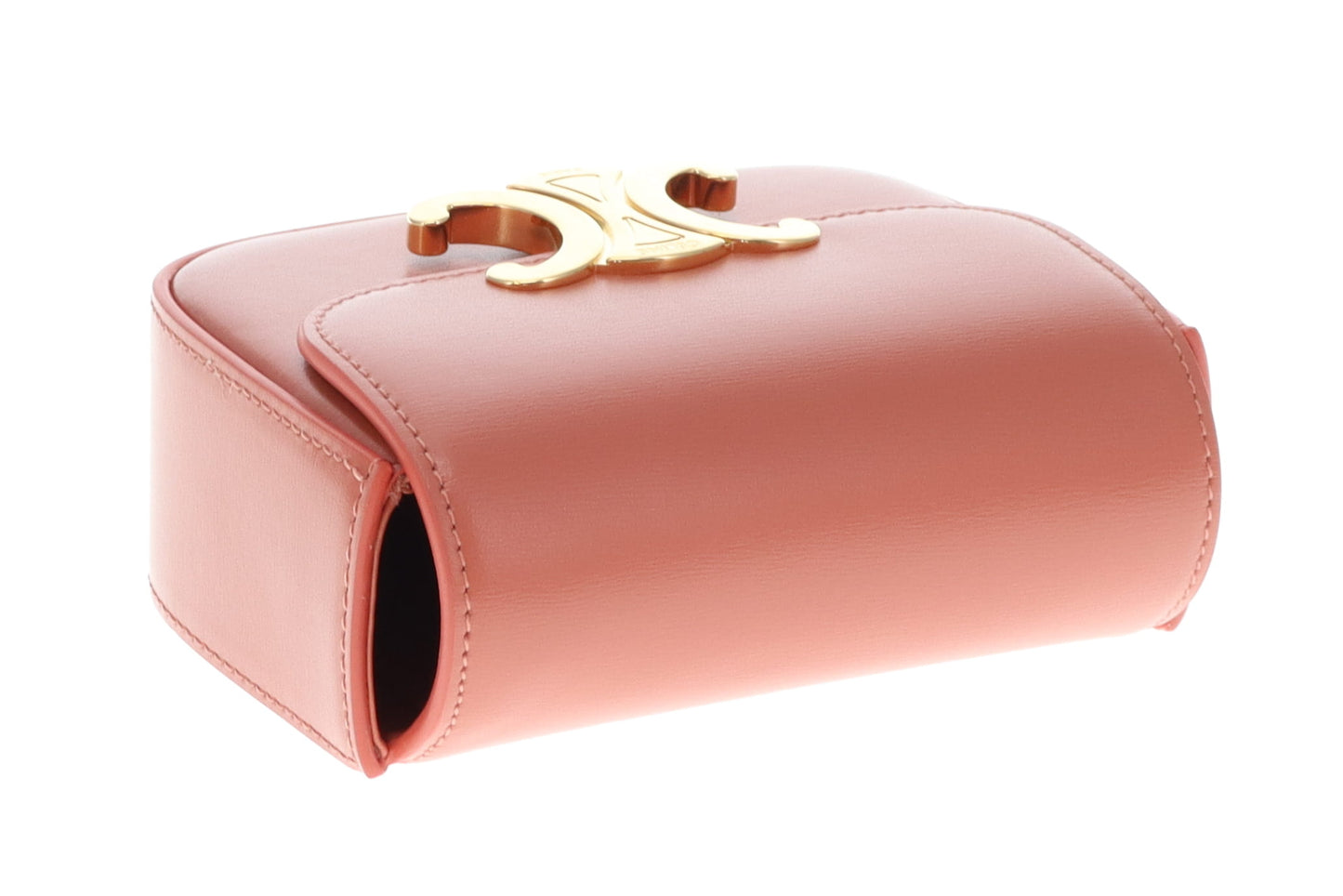 Celine Coral Red Canyon Shiny Calfskin Mini Claude 2023