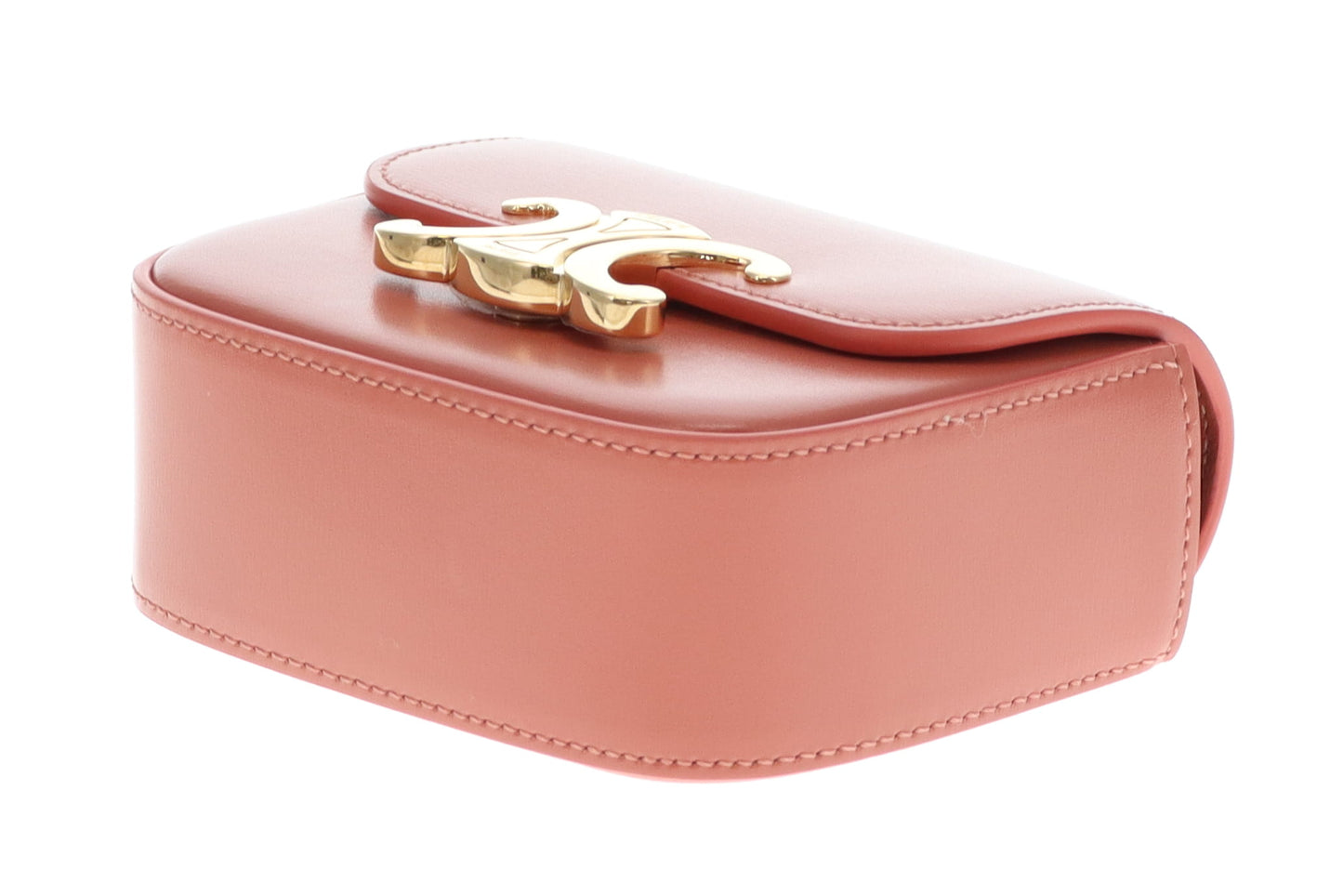 Celine Coral Red Canyon Shiny Calfskin Mini Claude 2023