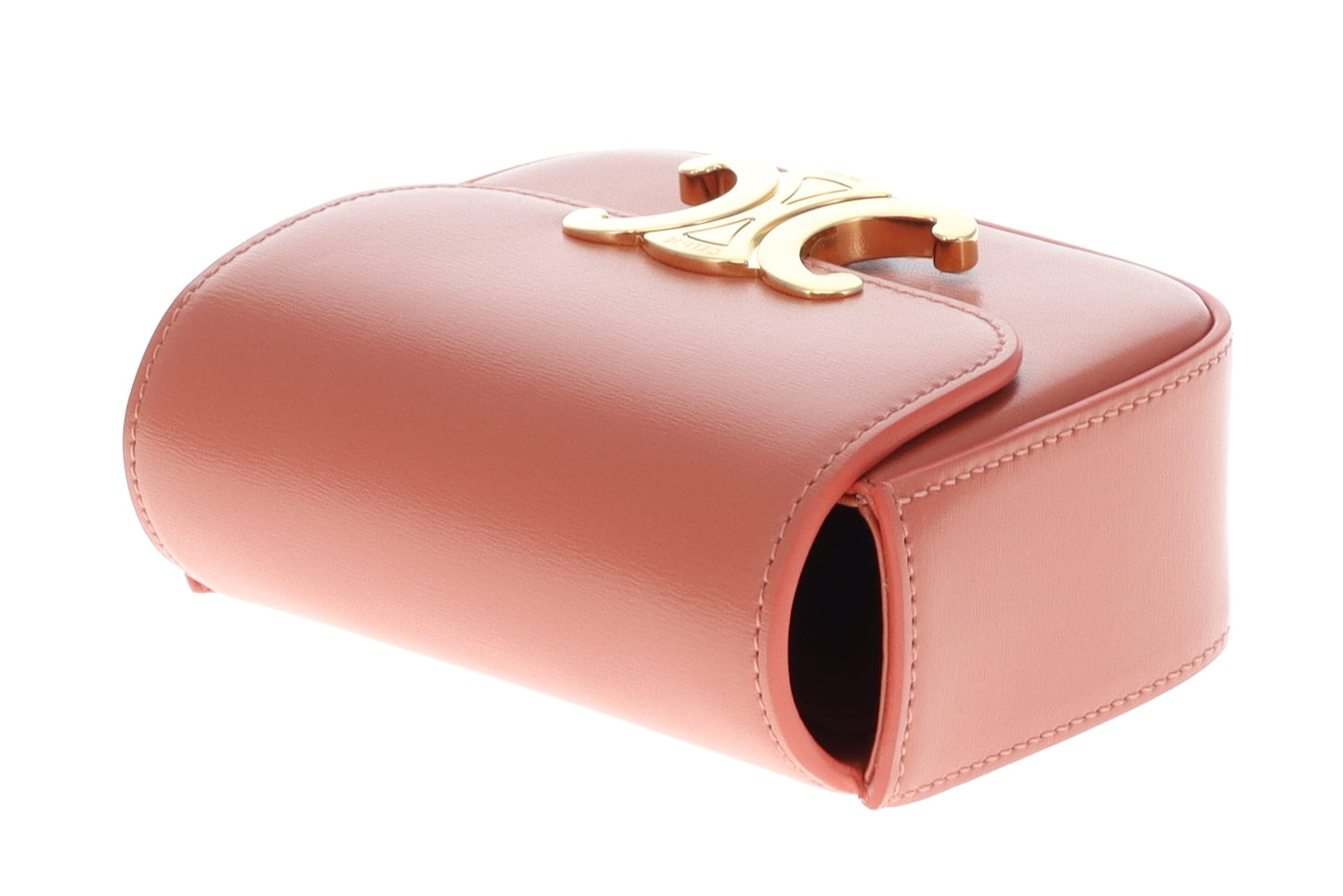 Celine Coral Red Canyon Shiny Calfskin Mini Claude 2023