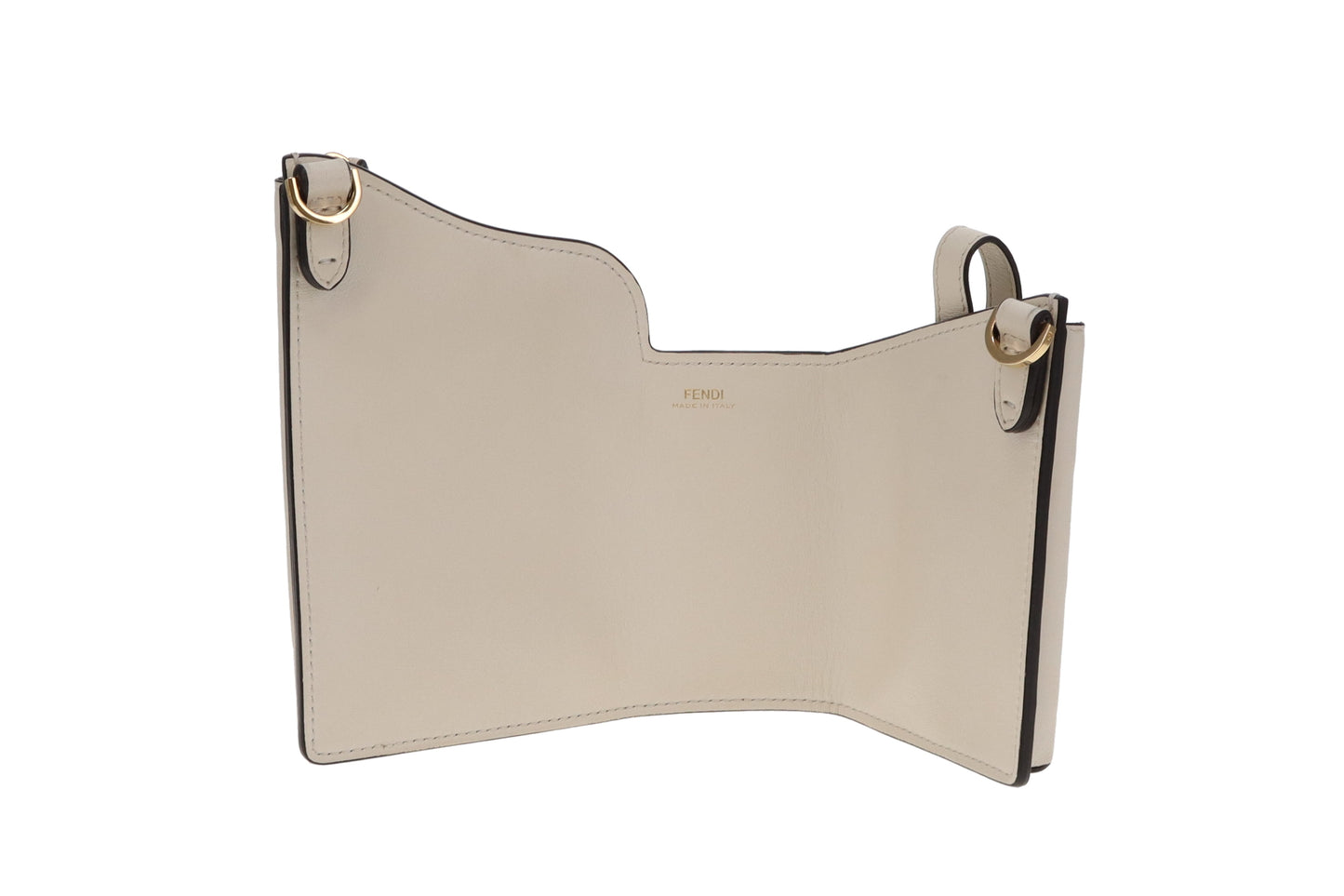 Fendi White Bustine 3 Pockets Crossbody Bag