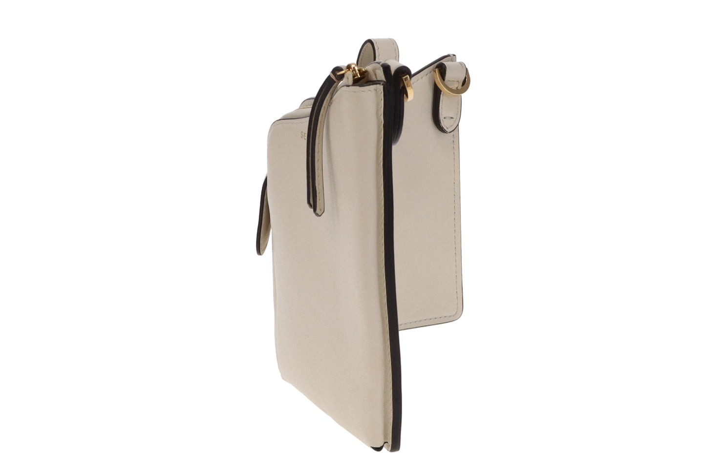 Fendi White Bustine 3 Pockets Crossbody Bag