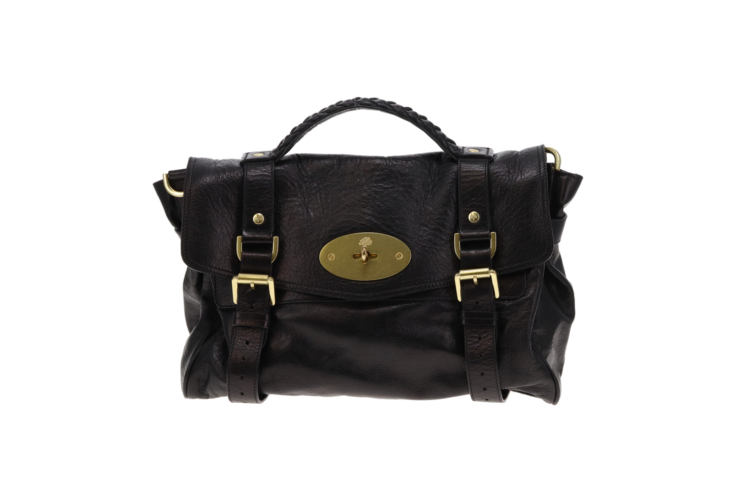 Mulberry Alexa Regular Black Glossy Leather