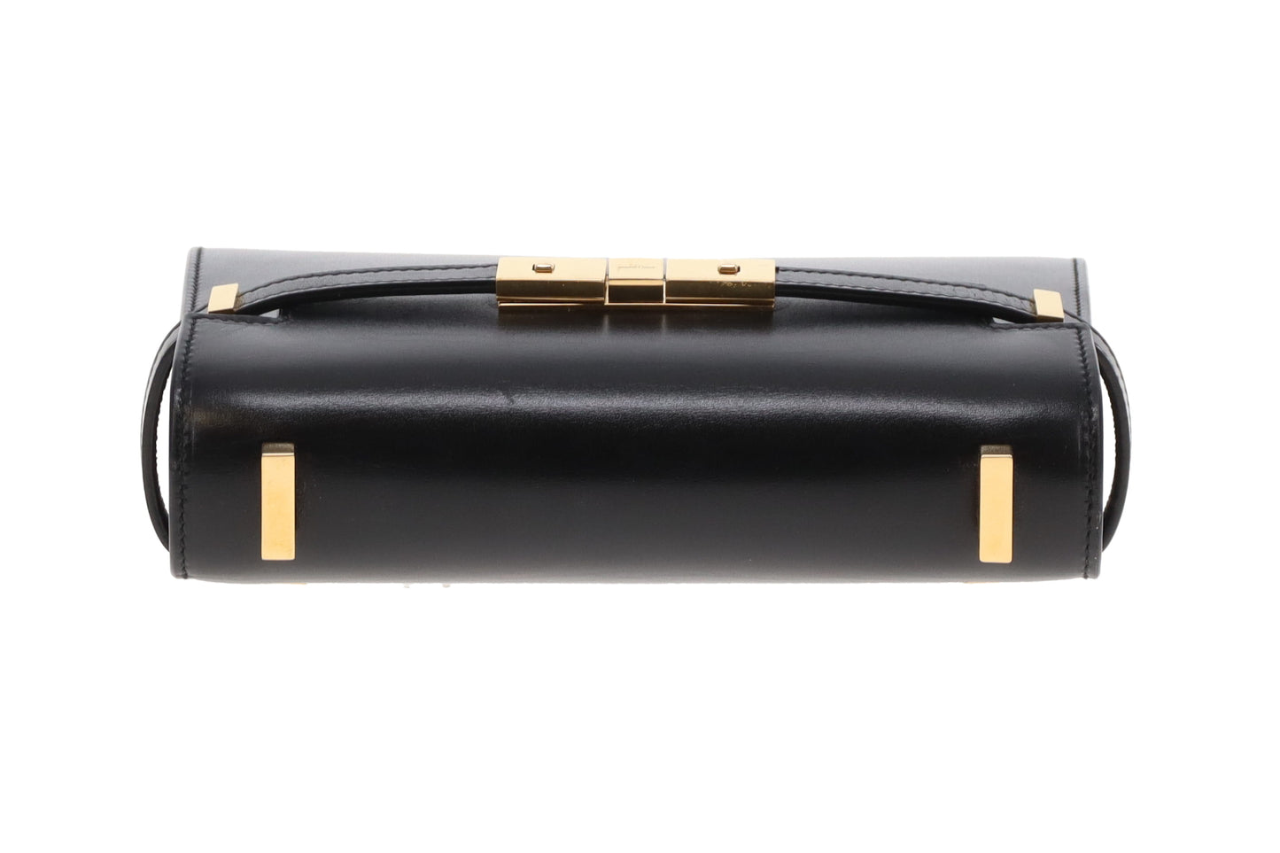 Saint Laurent Manhattan Mini Black Box Leather Shoulder Bag