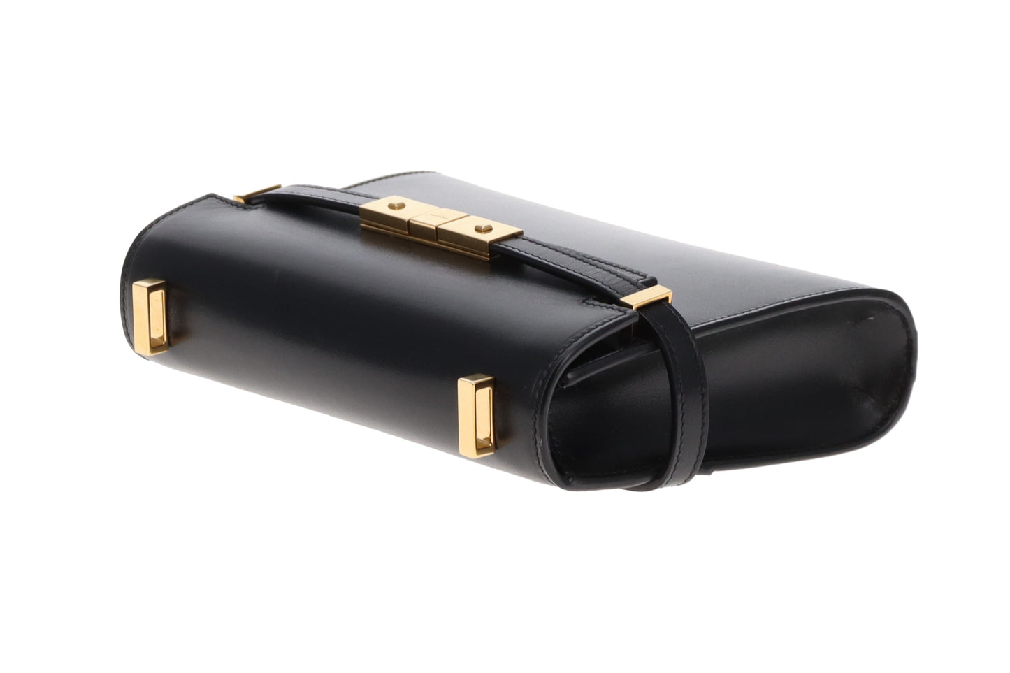 Saint Laurent Manhattan Mini Black Box Leather Shoulder Bag