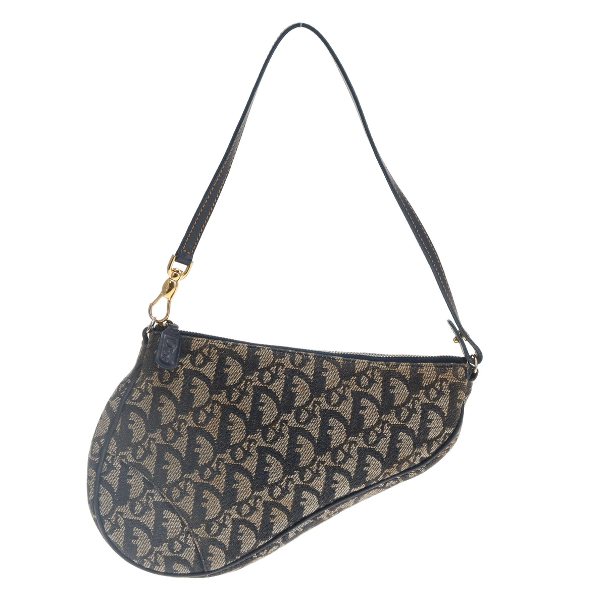 Dior Saddle Bag Pochette Navy 2003