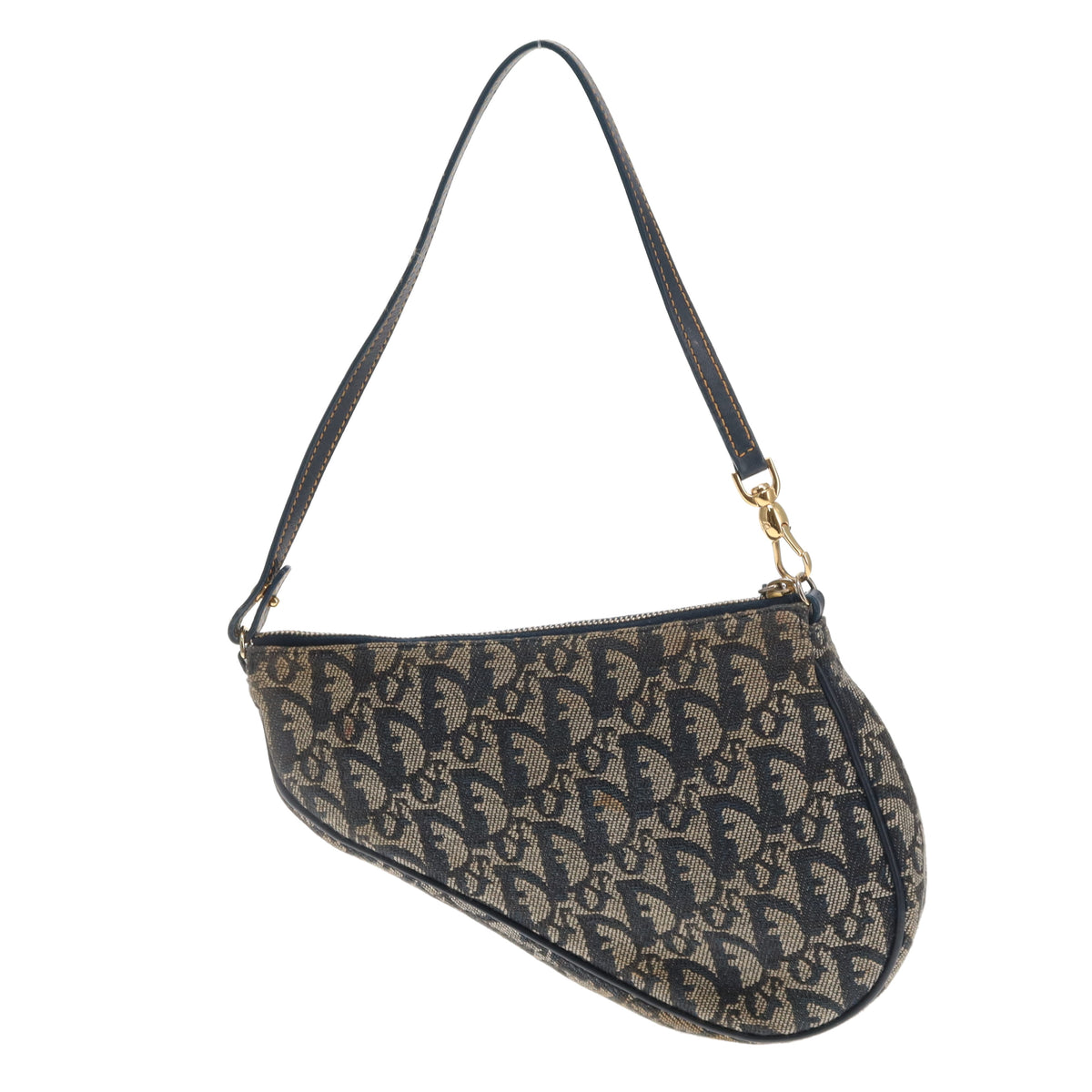 Dior Saddle Bag Pochette Navy 2003