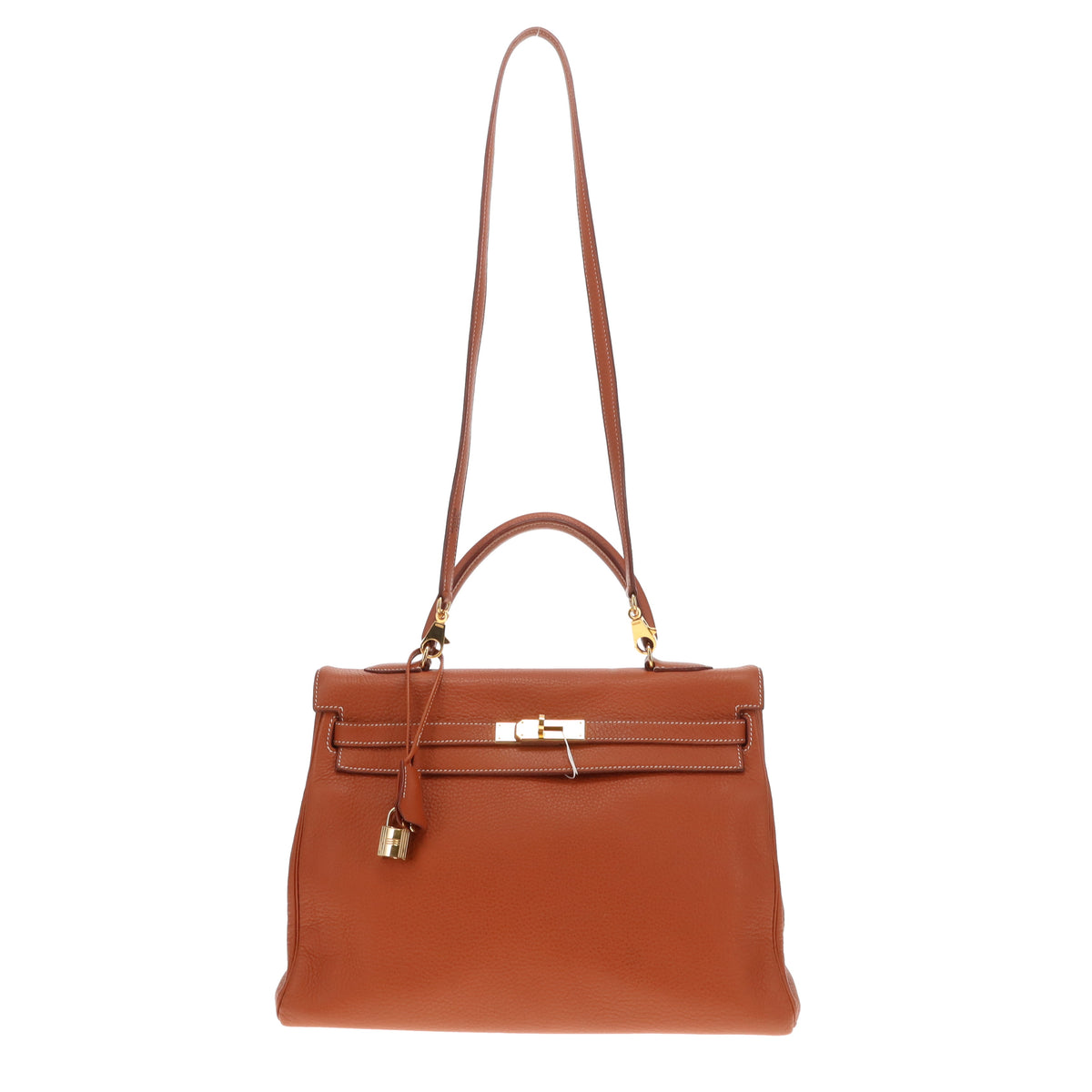 Hermes Kelly Retourne 35 Tan Clemence GHW 1999