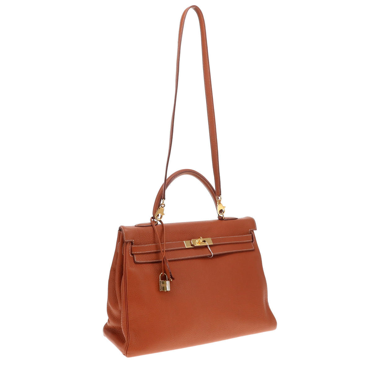 Hermes Kelly Retourne 35 Tan Clemence GHW 1999