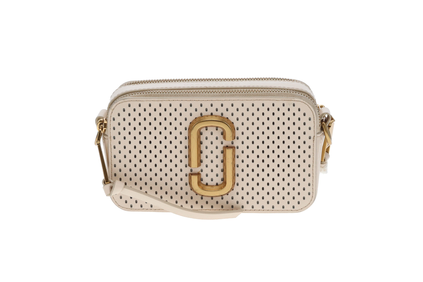 Marc Jacobs The Snapshot Beige Perforated