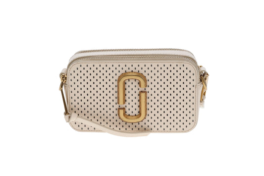 Marc Jacobs The Snapshot Beige Perforated