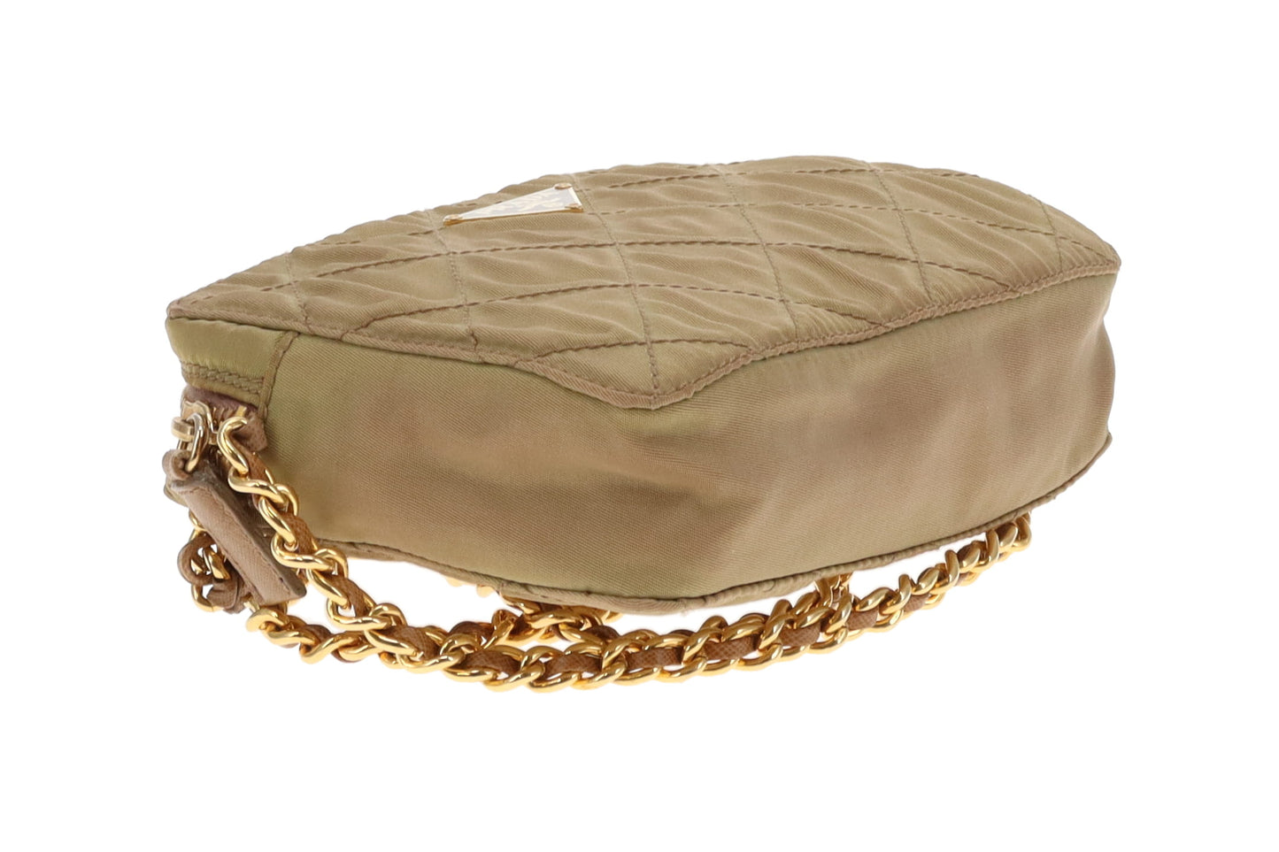 Prada Camera Bag Mini Gold Quilted Nylon