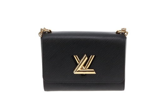 Louis Vuitton Twist MM Black Epi Leather