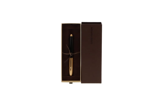 Louis Vuitton 18K Gold Nib Doc Black & Gold Fountain Pen