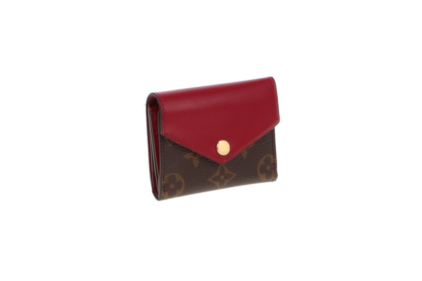 Louis Vuitton Monogram and Fuschia Zoe Compact Wallet (NFID Chip)