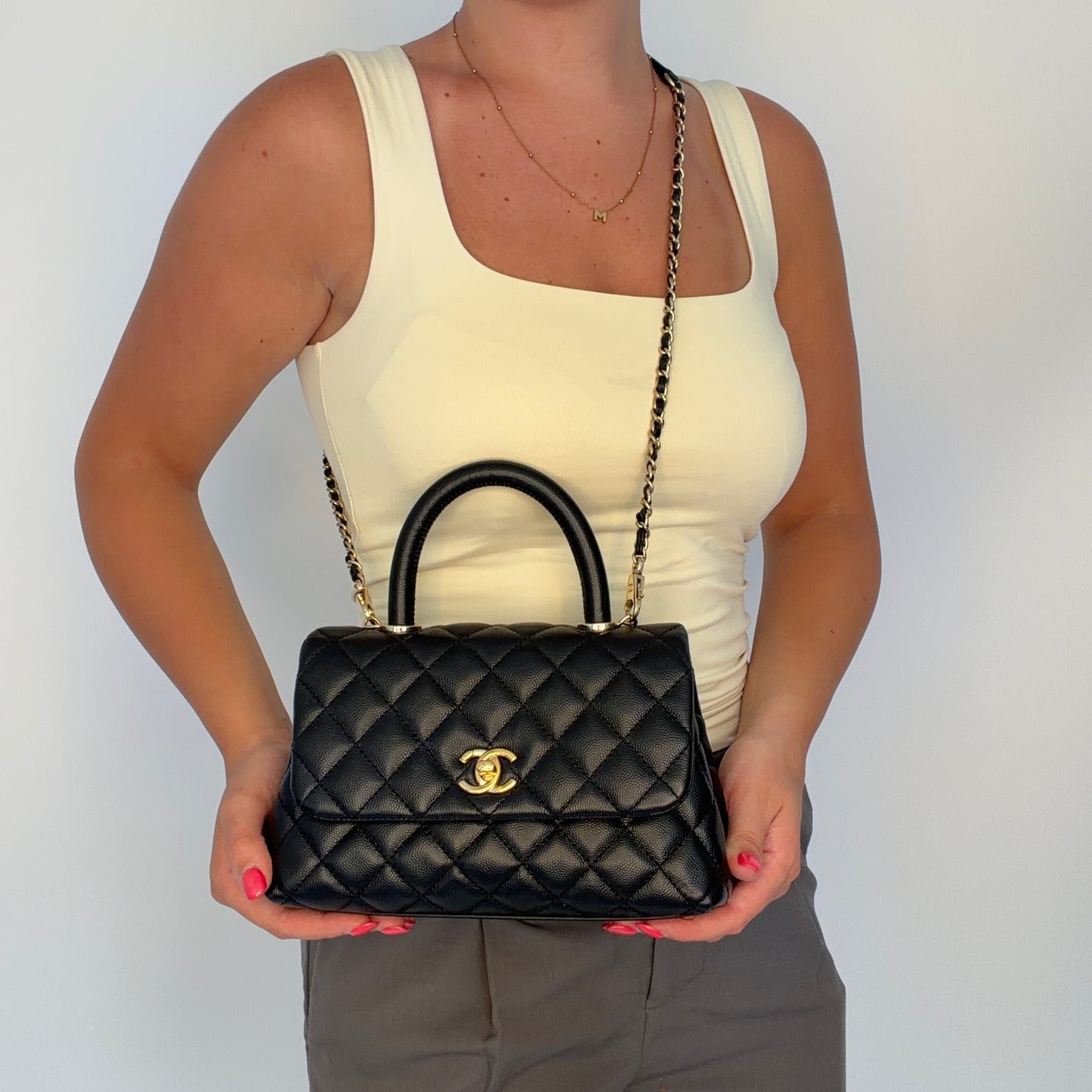 Chanel Coco Handle Small Black Caviar GHW 2020