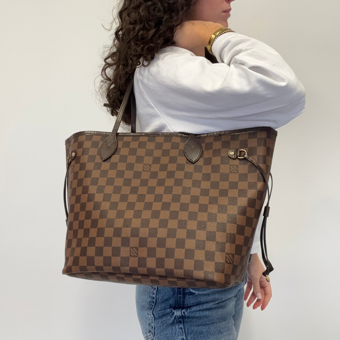 Louis Vuitton Neverfull MM Classic Model Damier Ebene AR5108 - 2018