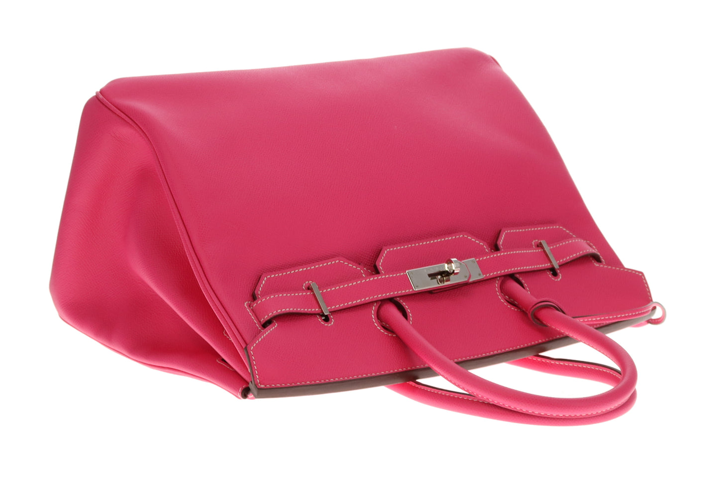 Hermes Birkin 35cm Rose Tyrien & Rubis Epsom 2011 With Palladium Hardware