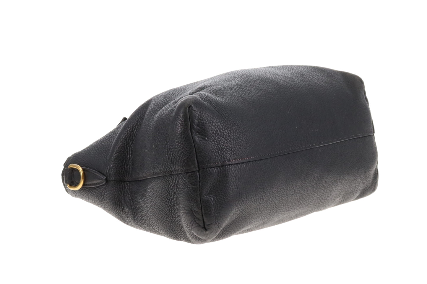 Prada Vitello Daino Black Multi Strap Soulder Bag