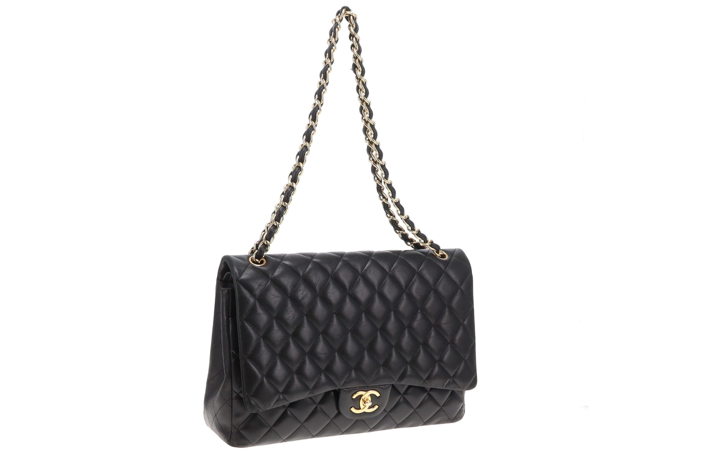 Chanel Classic Double Flap Maxi Black Lambskin GHW 2011/12