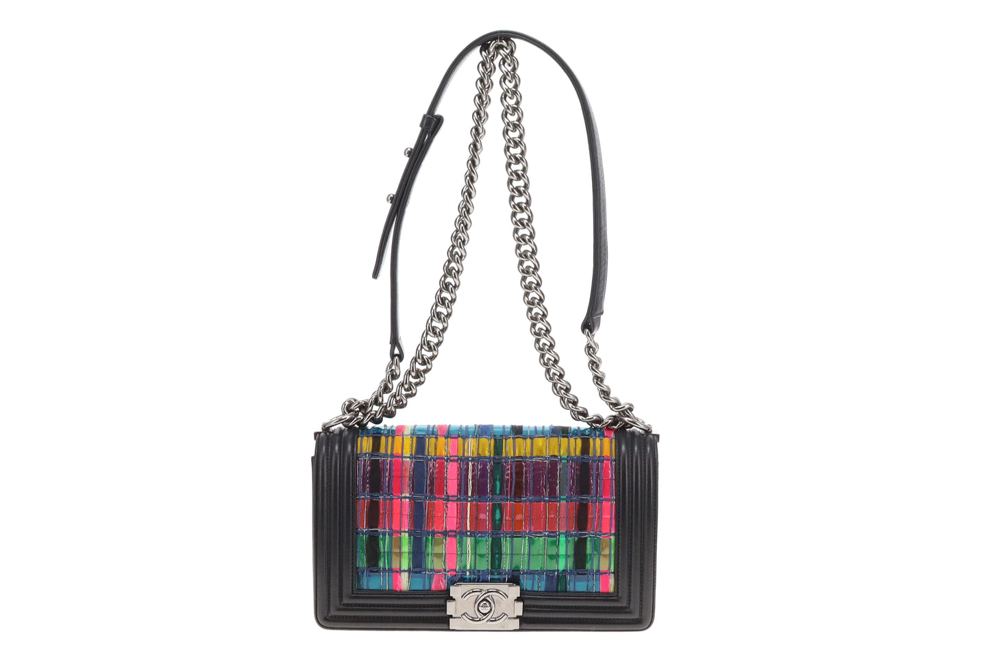 Chanel Boy Bag Old Medium Seasonal Multicolour Panels 2014