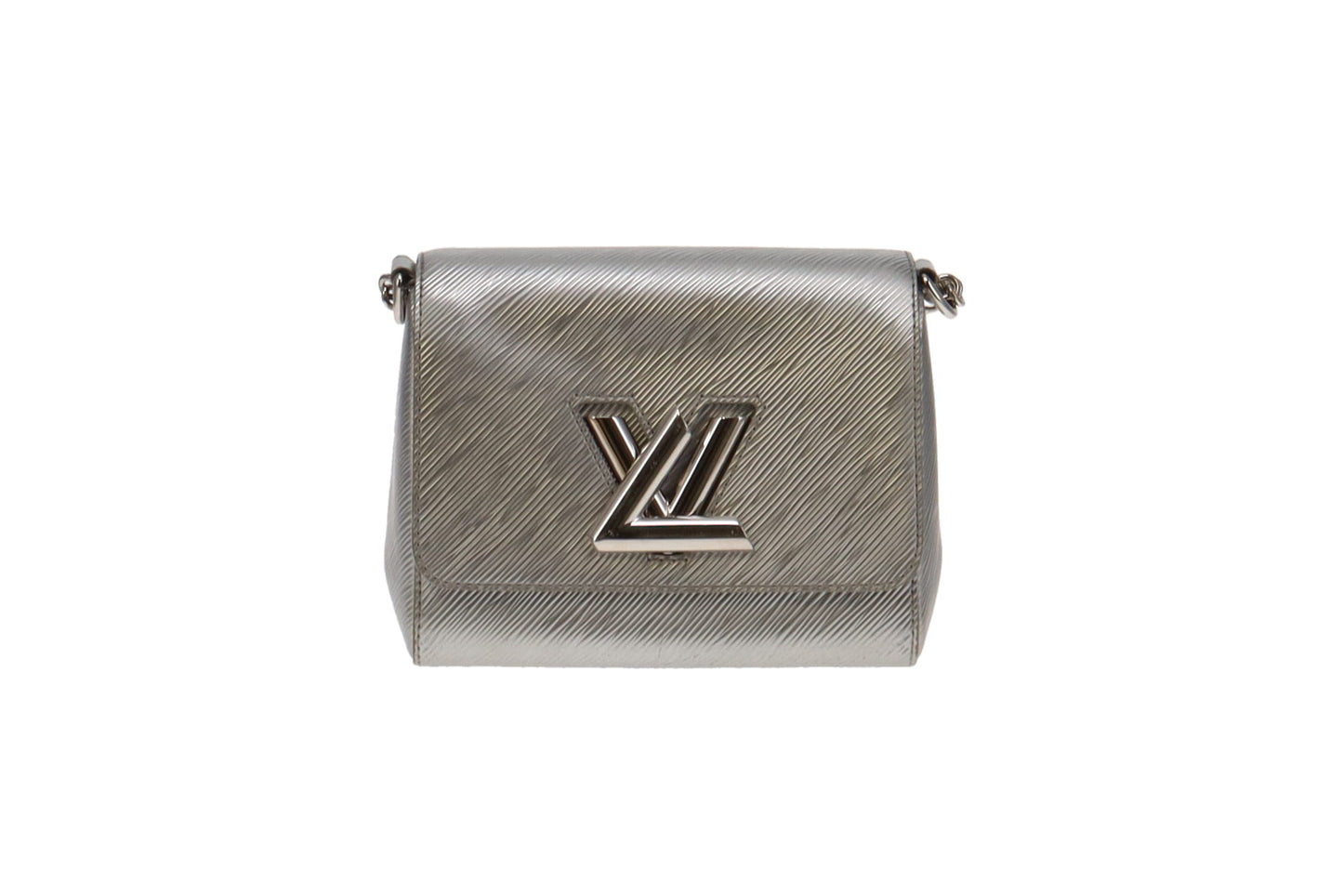 Louis Vuitton Metallic Silver Epi Leather Twist PM SR4145