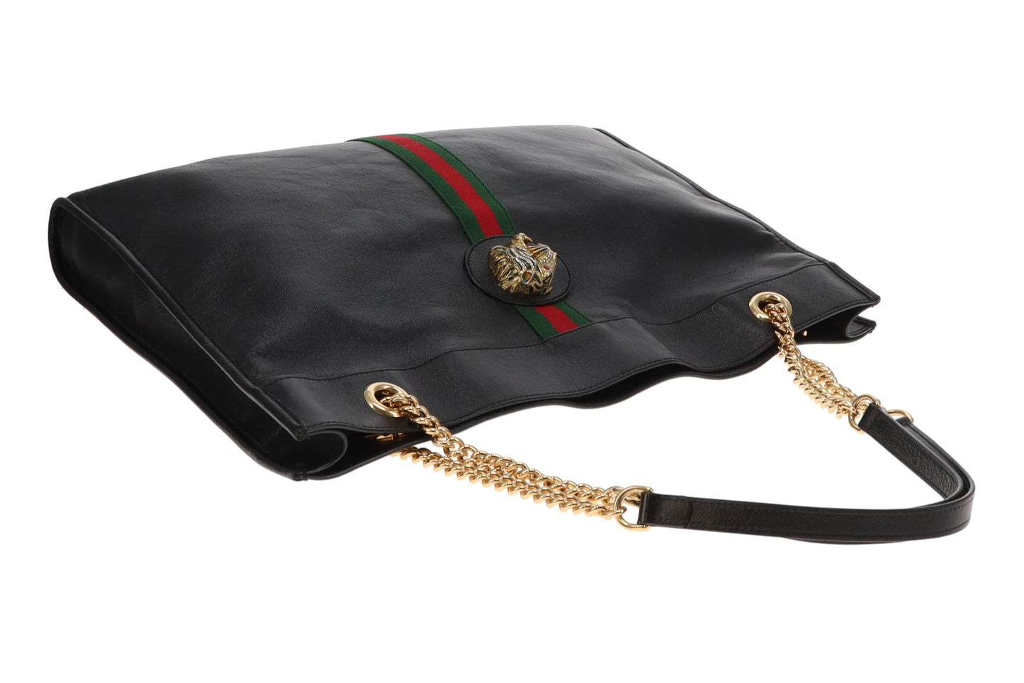 Gucci Rajah Tiger Head Black Tote