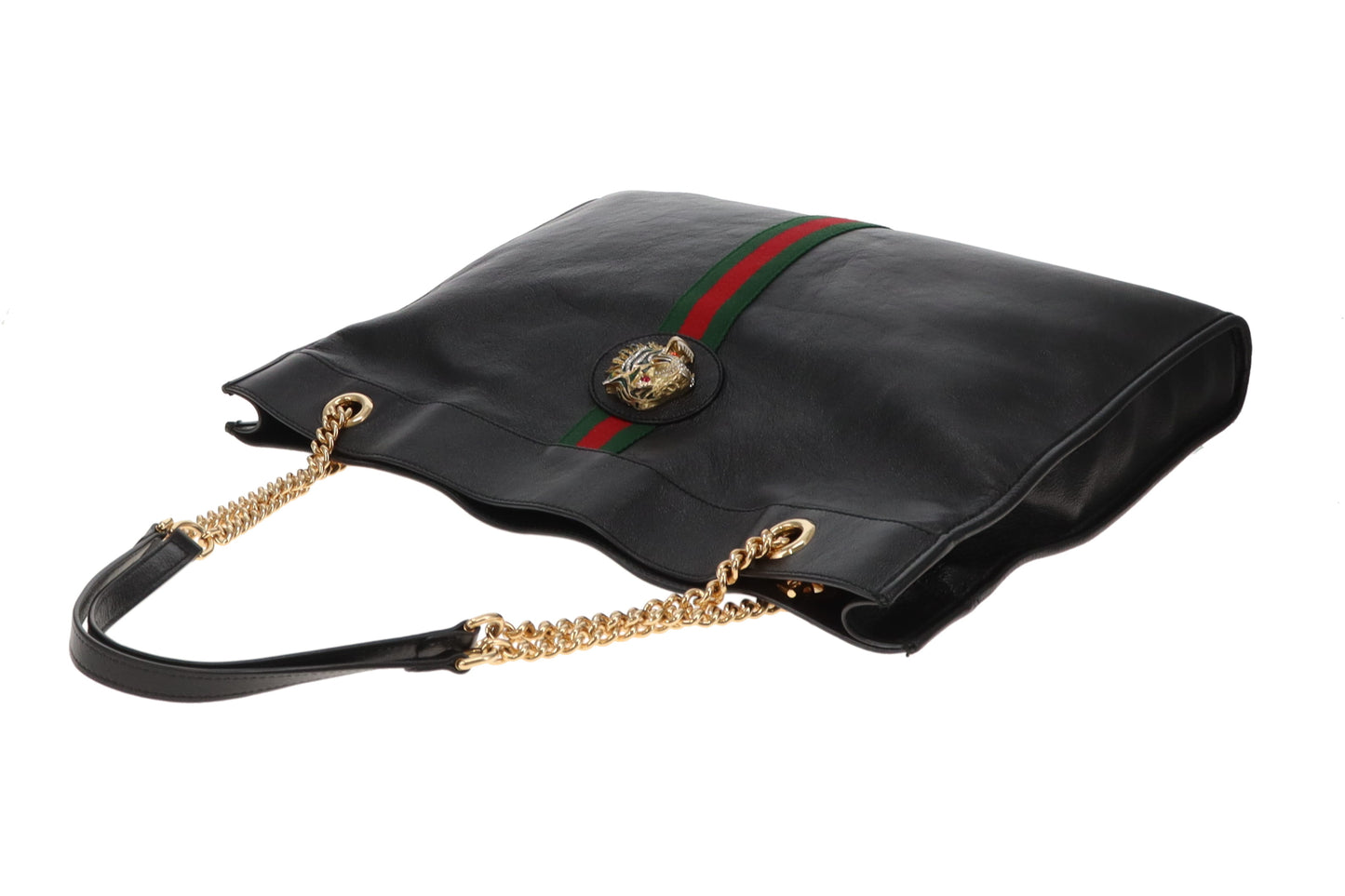 Gucci Rajah Tiger Head Black Tote