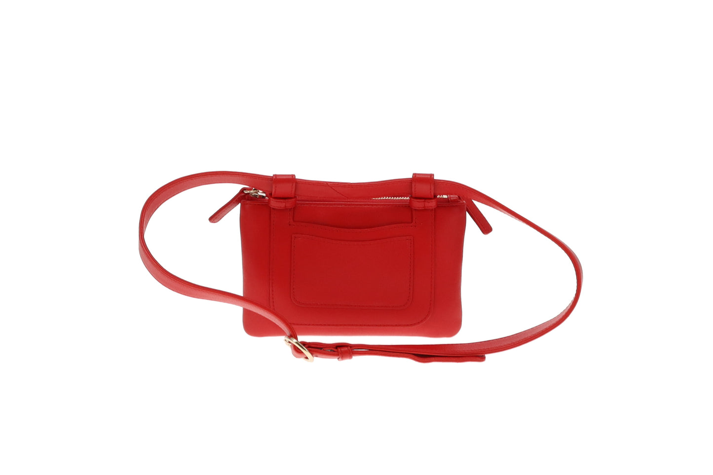 Chanel Red Lambskin CC Mania Belt Bag 2019