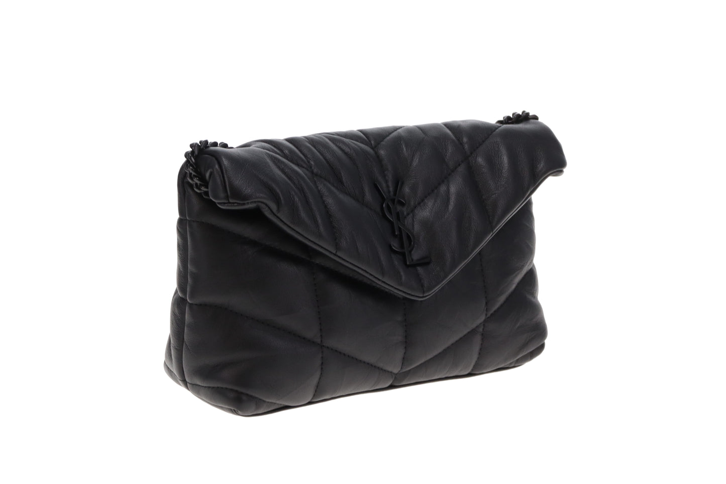 Saint Laurent Puffer Toy Chain Bag All Black 2020