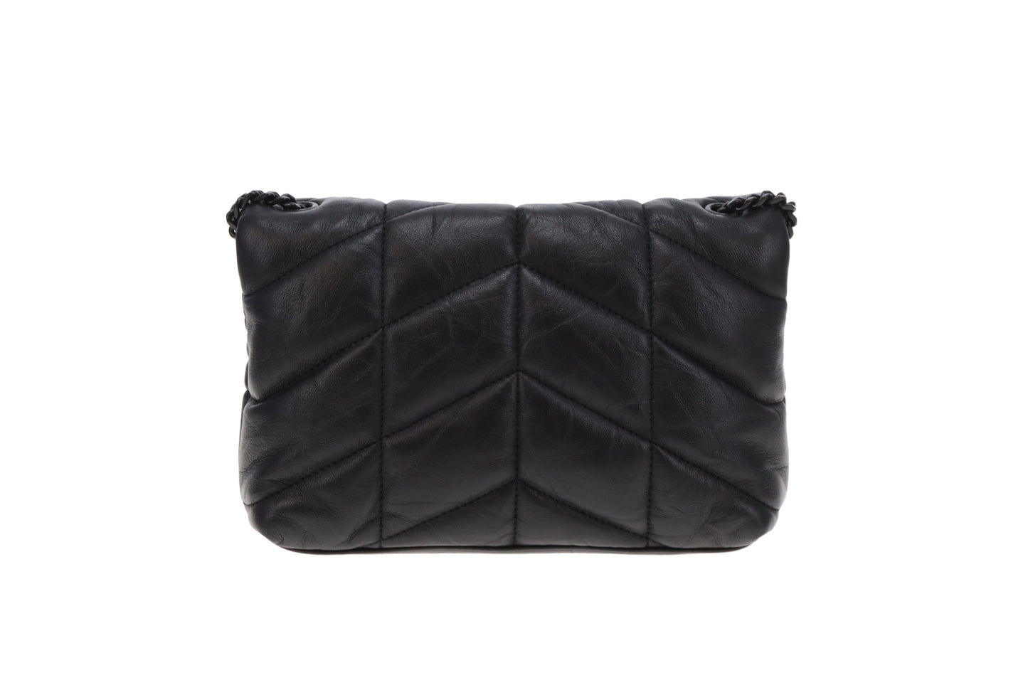 Saint Laurent Puffer Toy Chain Bag All Black 2020
