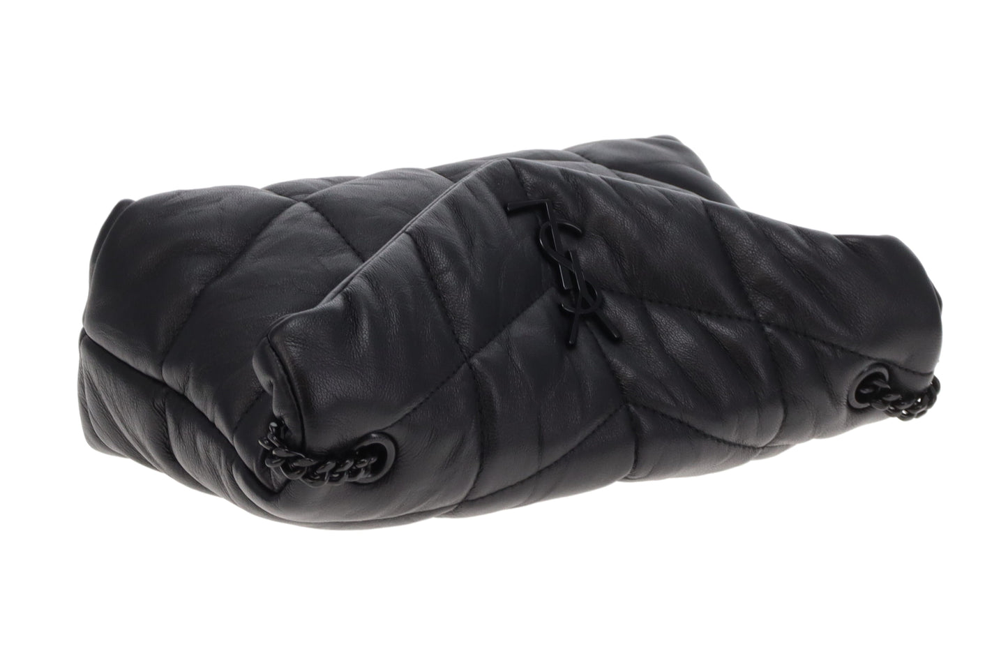 Saint Laurent Puffer Toy Chain Bag All Black 2020