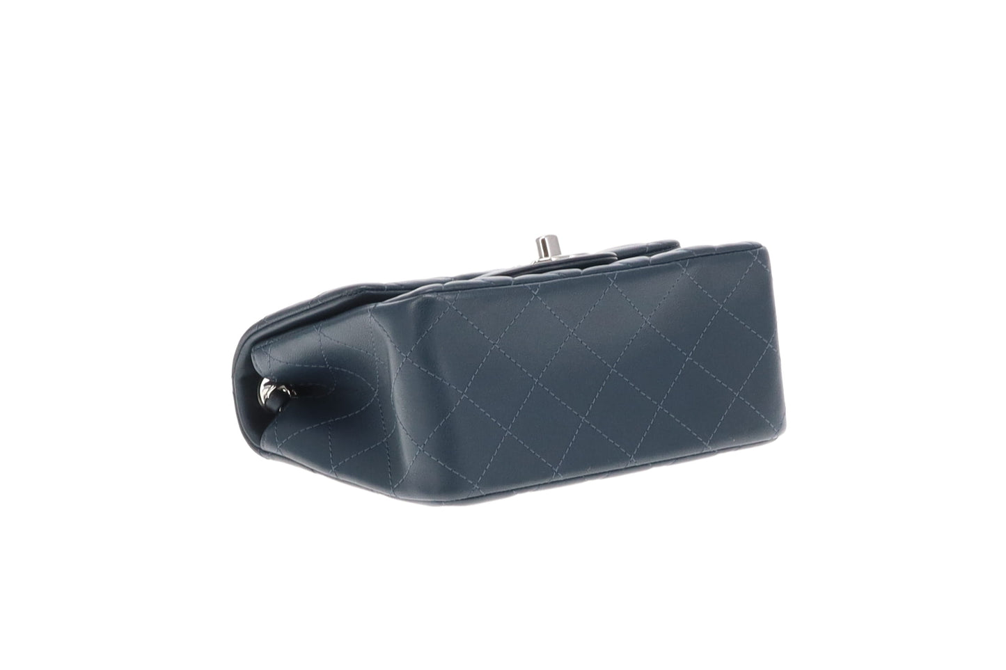 Chanel Mini Square Classic Flap Dark Teal Lambskin 2018/19