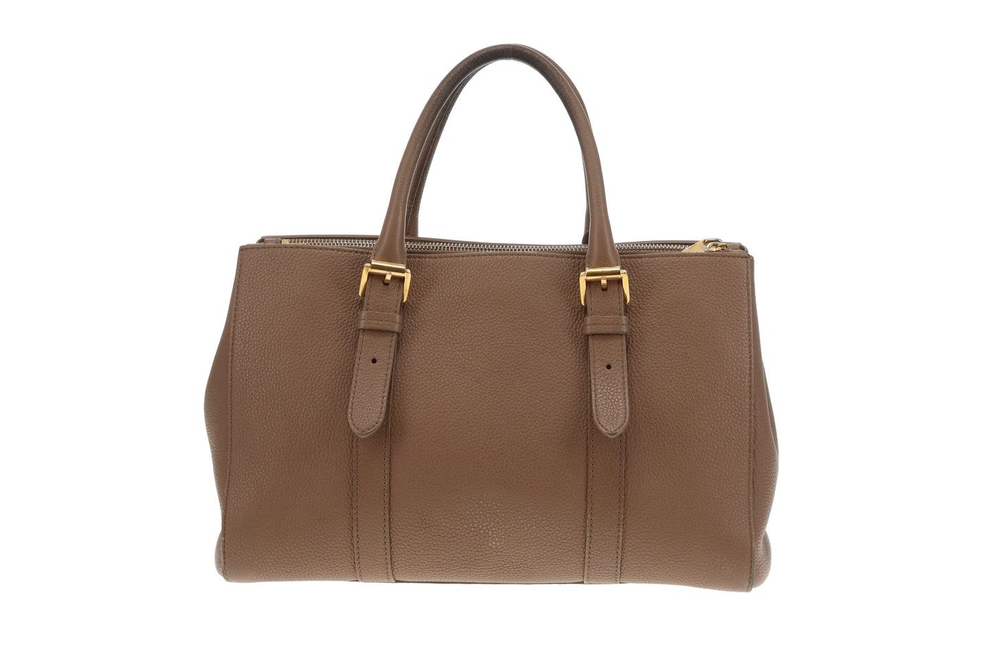 Mulberry Double Zip Bayswater Small Taupe GHW