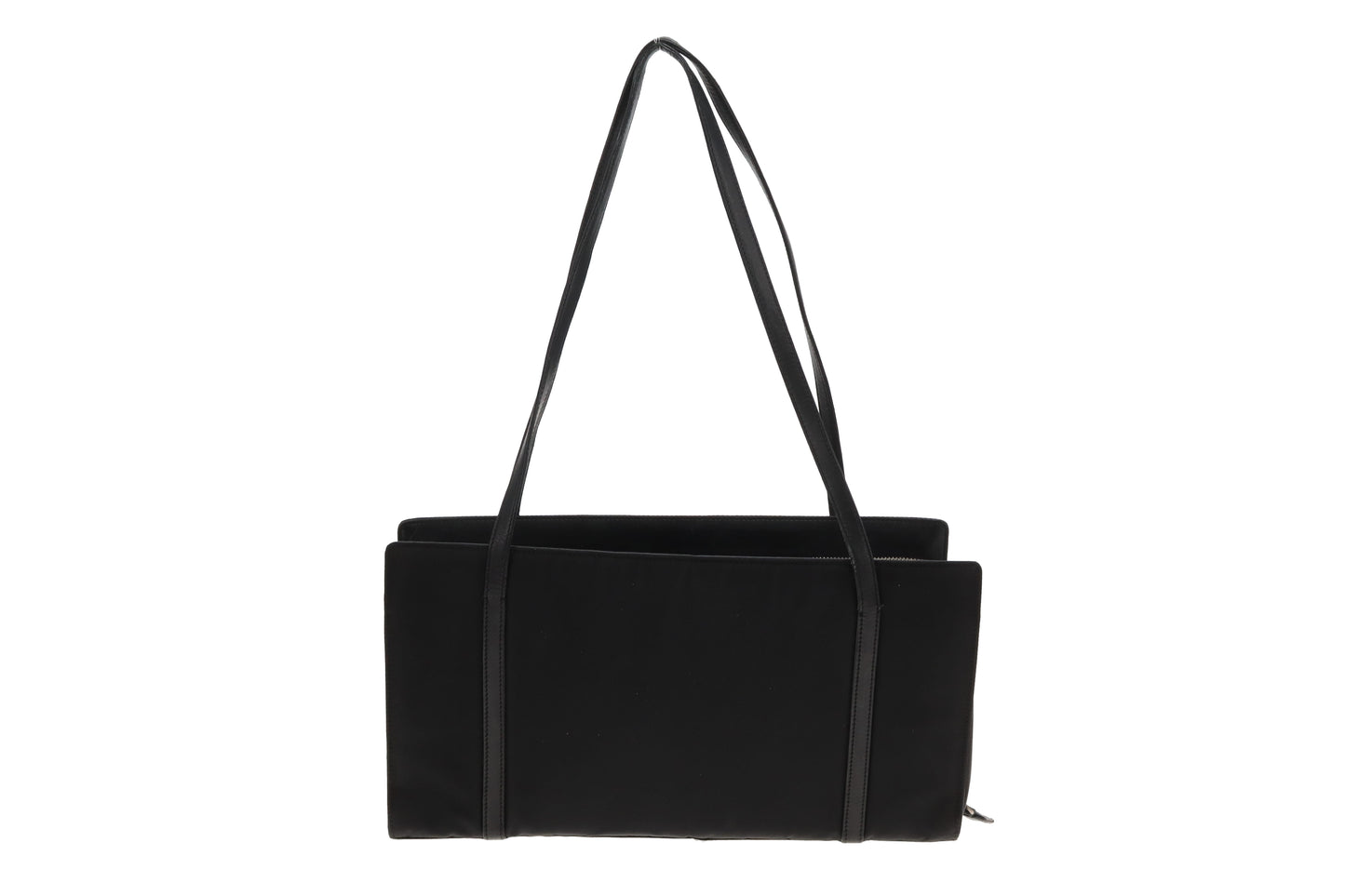 Prada Rectangle Vintage Black Nylon Shoulder Bag
