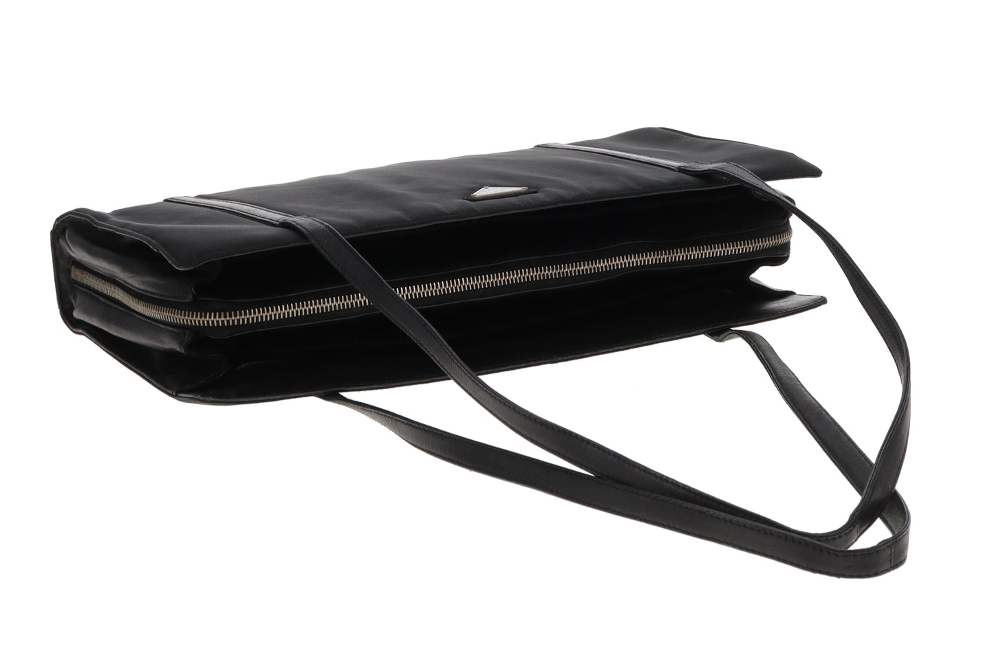 Prada Rectangle Vintage Black Nylon Shoulder Bag