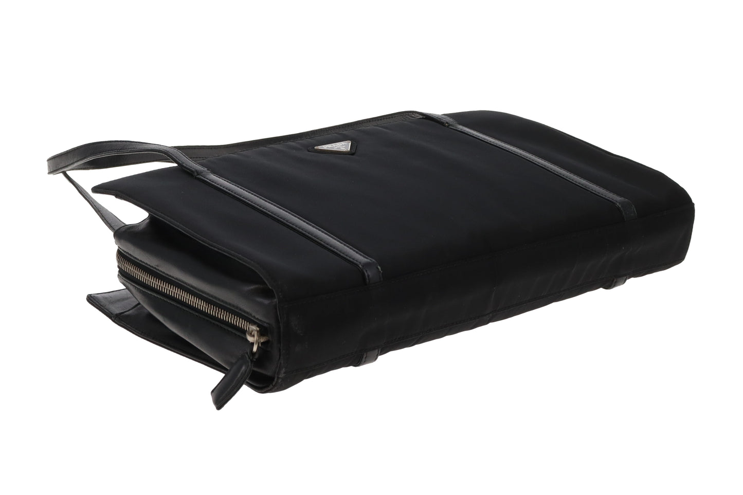 Prada Rectangle Vintage Black Nylon Shoulder Bag