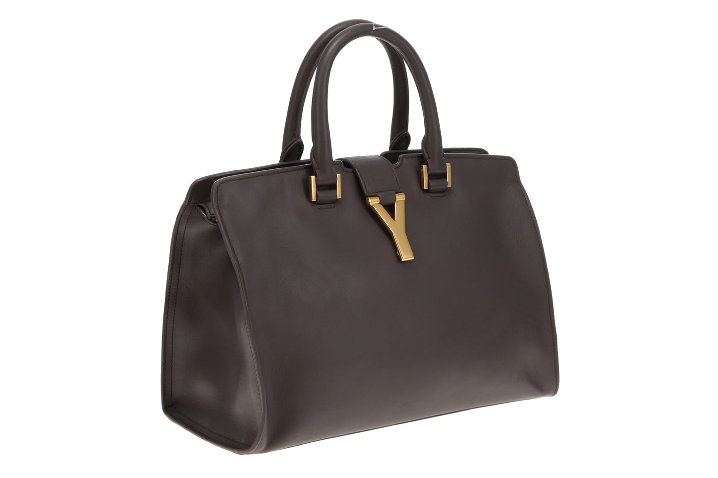 Saint Laurent Cabas Y Tote Grey Leather 2013