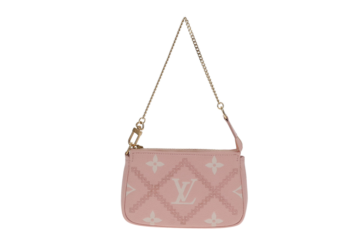 Louis Vuitton Mini Pochette Accessoires Broderies Pink Monogram