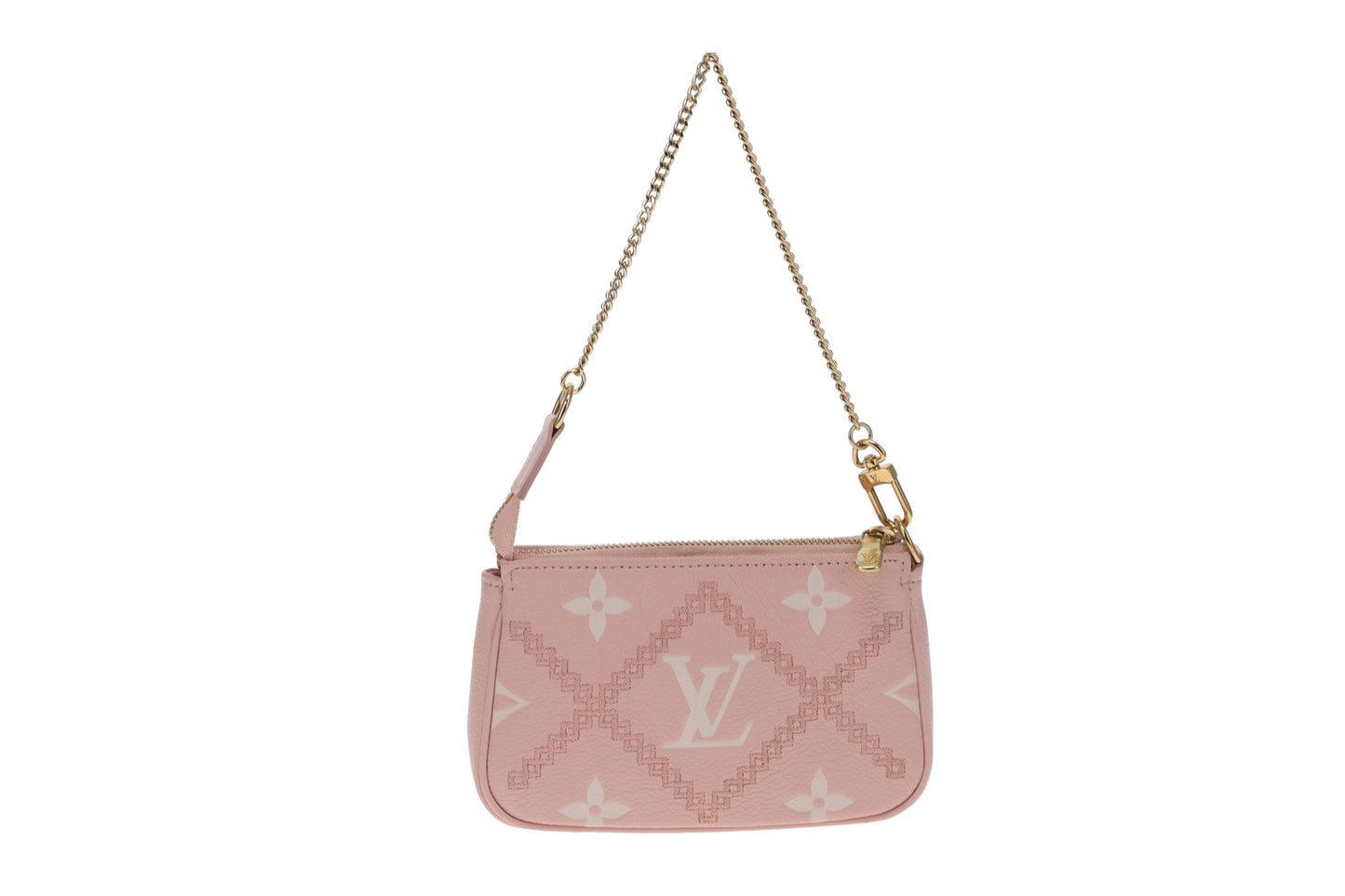 Louis Vuitton Mini Pochette Accessoires Broderies Pink Monogram